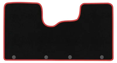 Immagine prodotto di Tappetini in moquette per Nissan NV300 2016- (commerciale) – set 4 pezzi, nero/rosso, su misura – Wielganizator CARLUX