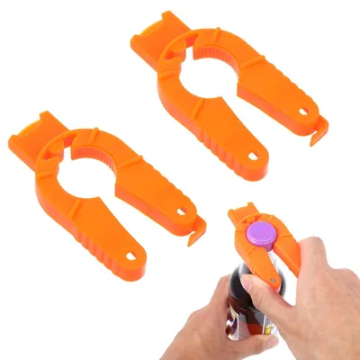 3-in-1 Flesopener, 2 Stück, ABS-Kunststoff, seniorenfreundlich