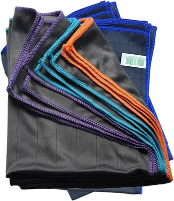 Produktbild von Geschirrtücher zum Geschirrspülen, 5er-Pack Küchenwaschlappen, 40 x 50 cm/15,75 x 19,69 Zoll, weiche, saugfähige, schnell trocknende Handtücher für die Küchenreinigung, Mehrzweck-Geschirrtücher für Wo