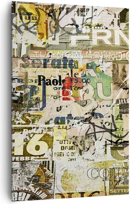 Produktbild von Bild auf Leinwand - Leinwandbild - Einteilig - Graffiti modern - 80x120cm - Wand Bild - Wanddeko - Wandbilder - Leinwanddruck - Kunstdruck - Wanddekoration - Leinwand bilder - Wandbild - PA80x120-3520
