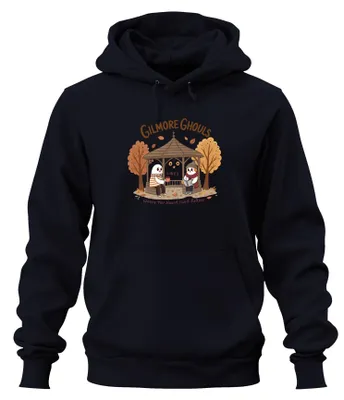 Zdjęcie produktu dla Gilmore Ghouls, gdzie się udasz, podążę za tobą Herbst Geister niedlich Uni  Hoodie Kapuzenpullover, Navy, S
