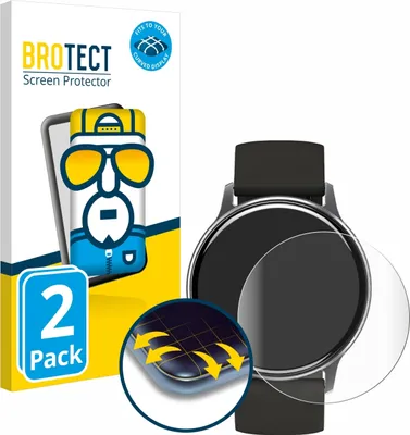 Produktbild von 2x BROTECT Fullscreen Schutzfolie für Umidigi Uwatch 2S Displayschutz Folie Fullcover Klar Transparent