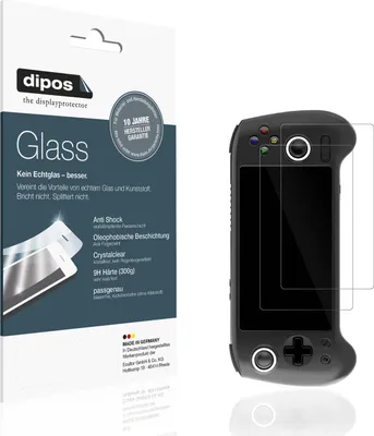 Produktbild von 2x Schutzfolie für Anbernic RG556 - Anti-Shock 9H Folie dipos Glass Kunststoffglas
