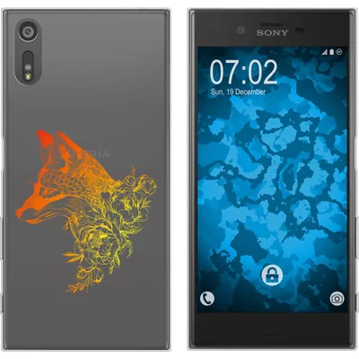Produktbild von PhoneNatic Case kompatibel mit Sony Xperia XZs Silikon-Hülle Floral Fuchs M1-2