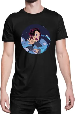 Obrázok produktu pre Mužské Tričko Demon Anime Slayer Kimetsu No Yaiba Tanjiro Kamado 002, Man 3XL / čierna