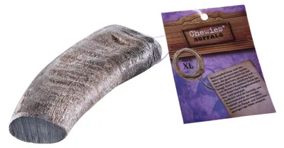 Produktbild von Chewies Buffalo Hundekausnack aus Wasserbüffelhörnern zur Zahnpflege