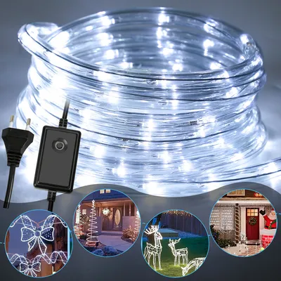 Zdjęcie produktu dla Fiqops LED rope lights rope light party outdoor/indoor fairy lights white-50m