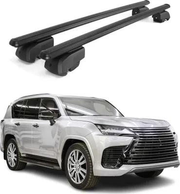 Produktbild von Dachquerträger für Lexus LX 2021-2024, Aluminium, Schwarz