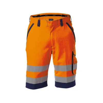 Immagine prodotto di DASSY® Lucca pantaloncini ad alta visibilità NEONORANGE/BIANCO SCURO taglia 50 lunghezza: STANDARD