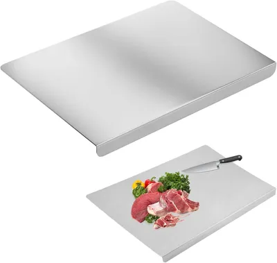 Immagine prodotto di Tagliere in acciaio inossidabile, 30x40 cm, adatto al lavaggio in lavastoviglie, per la cucina
