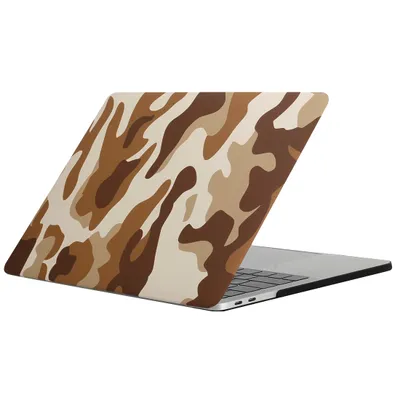 Produktbild von Mobigear Camouflage MacBook Pro 13 Zoll (2016-2023) Hardcase Hülle MacBook Case - Braun - Model A1706 / A1708 / A1989 / A2159 / A2289 / A2251 / A2338