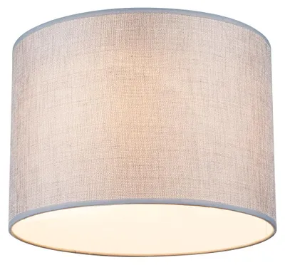Zdjęcie produktu dla Lampa sufitowa, tekstylna, szaro-biała, D 35 cm