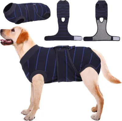 Produktbild von Hundebody Op-Kastration Rüde/Hündin, Hund Body Nach Operation, Atmungsaktiv, Anti-Lecken, Königsblau