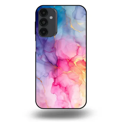 Produktbild von Smartphonica Handytasche passend für Samsung Galaxy A23 5G mit Marmordruck - TPU Rückseitenschutzhülle Marmordesign - Regenbogen