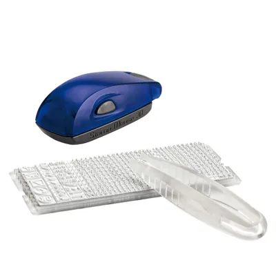 Produktbild von Colop Mouse 30, Benutzerdefinierter Stempel, Gummi, 14 x 47 mm, Blau, Kunststoff, 1 Stück(e)