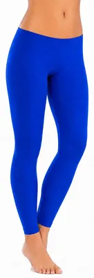Produktbild von Hochwertige Damen Baumwoll leggings, Basic Leggings, Blau - XL