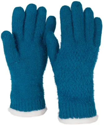 Produktbild von styleBREAKER Damen warme Winter Handschuhe mit Reiskorn Muster und Fleece, Thermo Strickhandschuhe, Fingerhandschuhe 09010040