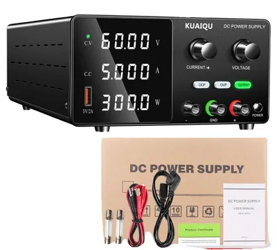 Obrázek produktu pro Napájení, regulovaný výstupní napětí, bezpečnostní prvky, 60 V, 5 A