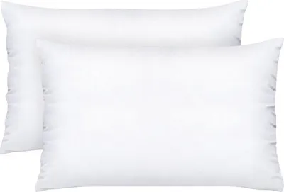 Produktbild von Unyqoos® Komfortec Kopfkissen 50 x 75 cm – 2er-Set, Hotelqualität, ergonomisch, waschbar bis 40°C, atmungsaktive Mikrofaserfüllung, milbenresistent, weiß
