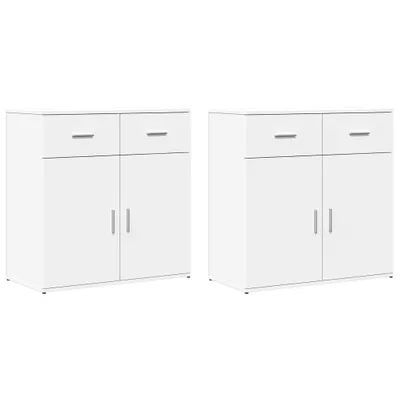 Produktbild von Sideboards 2 Stk. Weiß 79x38x80 cm Holzwerkstoff