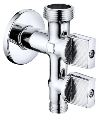 Image de Robinet Lave-linge Lavabo Robinet Double Sortie Compact - Verhal