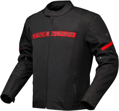 Image de Veste de moto en tissu Modeka Jano Air, noir/rouge, taille S