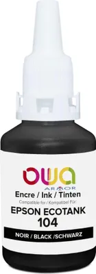 Image de tecnoware K46024OW OWA Encre compatible EPSON EcoTank 104 BK