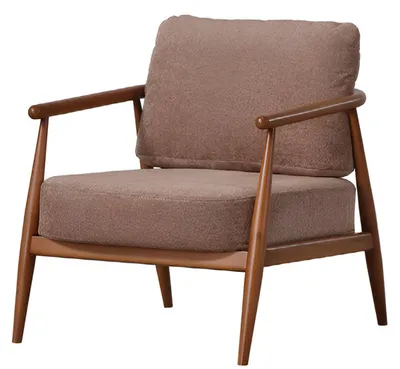 Produktbild von Wohnzimmer Set Modern Grau Designer-Sessel Komfortabel Stoff Holz