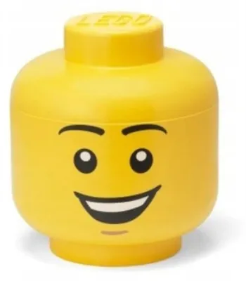 Immagine prodotto di NHG LEGO Aufbewahrungsbox Storage Head Large Happy Boy, Kunststoff, 24 x 27 cm, 40320820