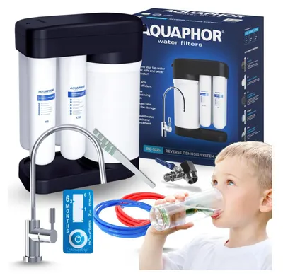 Image de System d osmose inverse Morion RO 102S filtre a eau avec reservoir 5 L, 4 cartouches, purification bacteries et calcaire