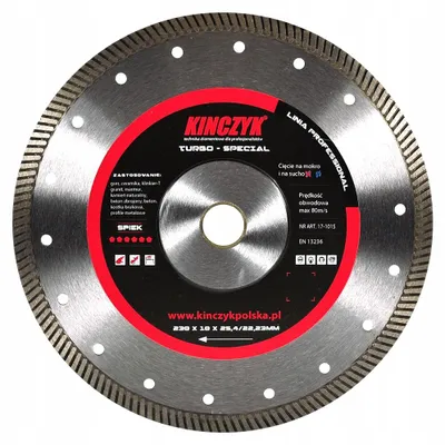 Produktbild von Kinczyk Diamanttrennscheibe TURBO-SPECIAL 230x25,4mm Profi