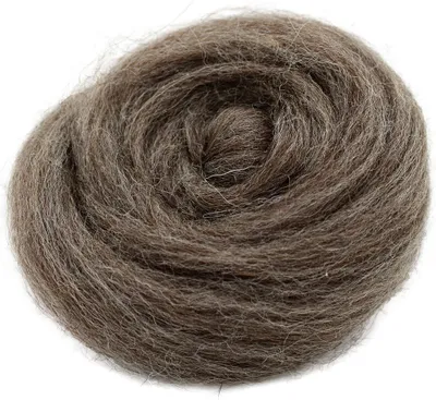 Produktbild von Filzwolle zum Trockenfilzen und Nassfilzen - Braun-Meliert 20gr.