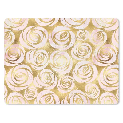 Produktbild von MuchoWow® Mauspad Mousepad Marmor - Gold - Rosen - Muster 40x30 cm - Mousepads - Maus Mat - Pad - Mausunterlage - Anti Rutsch