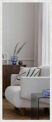 Produktbild von nielsen HOME Wandspiegel Florentina, Weiß, Kunststoff, ca. 70x170 cm