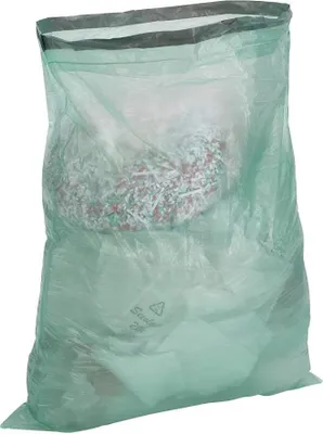 Productafbeelding van 60-liter vuilniszakken met trekkoord - scheurbestendig en vloeistofdicht - verpakking met 90 stuks