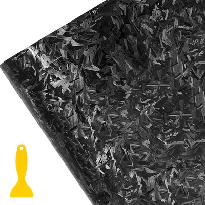 Productafbeelding van Zelfklevende carbonfolie, 150x30 cm, zwart, vinyl, voor auto's en meer