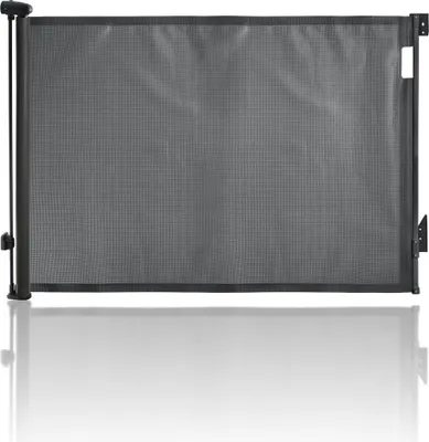 Immagine prodotto di Cancelletto di sicurezza a scomparsa extra alto, larghezza da 60 a 140 cm, altezza 90 cm - nero