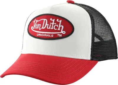Produktbild von Von Dutch Originals Trucker Cap Boston - Baumwolle Twill White/Red