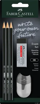 Immagine prodotto di Matita Faber Castell 1111 HB nero gomma+affilatura