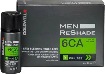 Zdjęcie produktu dla Goldwell Men ReShade 6CA Power Shot farba do włosów 4 x 20 ml