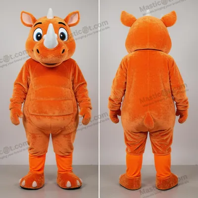 Produktbild von Feueroranger MASTICOT Plüsch-Wollnashorn-Maskottchen