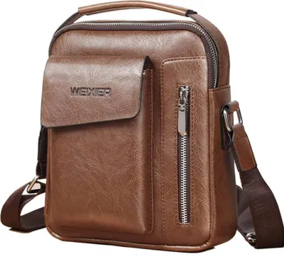 Produktbild von Vohoney Herren Schultertasche, Klein, Crossbody Bag, leichte Umhängetasche mit verstellbarem Schultergurt, ideal für Alltag.