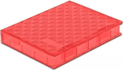 Produktbild von DeLOCK Schutzbox für 2.5″ HDD / SSD rot, Cover, Kunststoff, Rot, 2.5", 80 mm, 105 mm