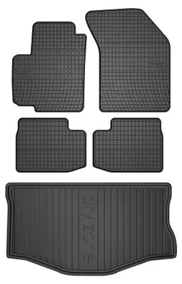 Obrázok produktu pre Gumové autokoberce SolidPRO + vaňa kufra DryZone pre: Suzuki Swift IV 2005-2010 hatchback 5 ks