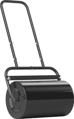 Produktbild von Rasenwalze mit U-Griff, Gartenwalze, Gartenrolle, 32 cm Durchmesser, 38 L Wasser-/62 kg Sand, Metall, Schwarz, 58 x 32,5 x 113 cm