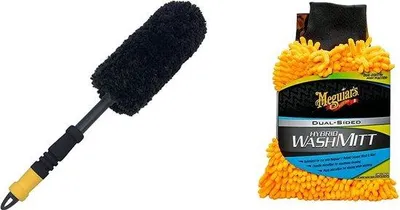 Produktbild von Hybride Microvezel Waschhandschuh, groß, für Räder