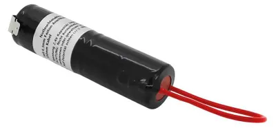 Produktbild von Notleuchtenakku NiMH 2,4V 3000mAh L1x2 Sub-C mit 6,3mm Faston-Anschluss / 150mm Kabel