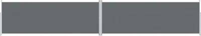 Image de vidaXL Marquise latérale extensible Anthracite 220x1200 cm