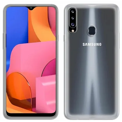 Immagine prodotto di Custodia in silicone di base per Samsung Galaxy A20S (A207F) Custodia TPU morbido telefono cellulare protezione trasparente