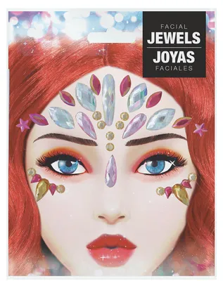 Productafbeelding van Stickers, sieraden, 3D-kristallen voor het gezicht, geschikt voor carnaval